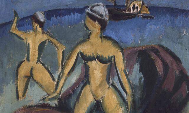 Ernst Ludwig Kirchner: „Badende“ aus dem Jahr 1912.