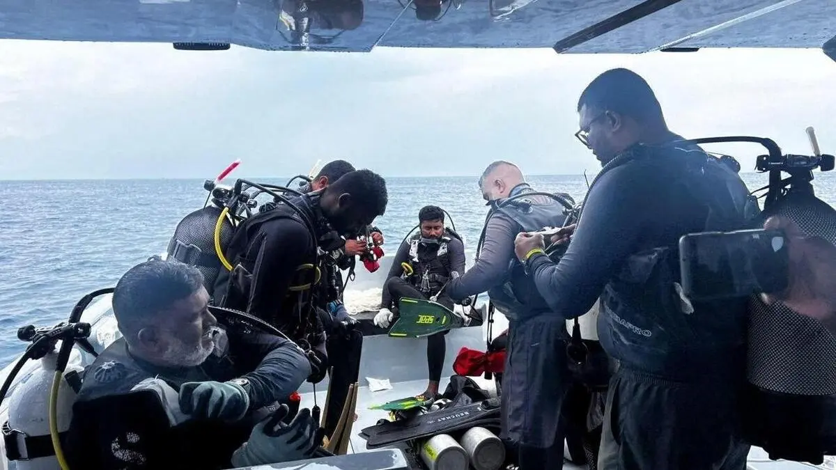 Bodies of divers who died in accident in the Maldives located at a depth ...