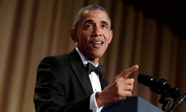 US-Präsident Barack Obama beim Dinner der White-House-Presse.