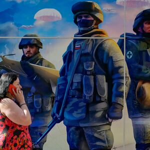 Rekrutierungsplakat in Moskau.