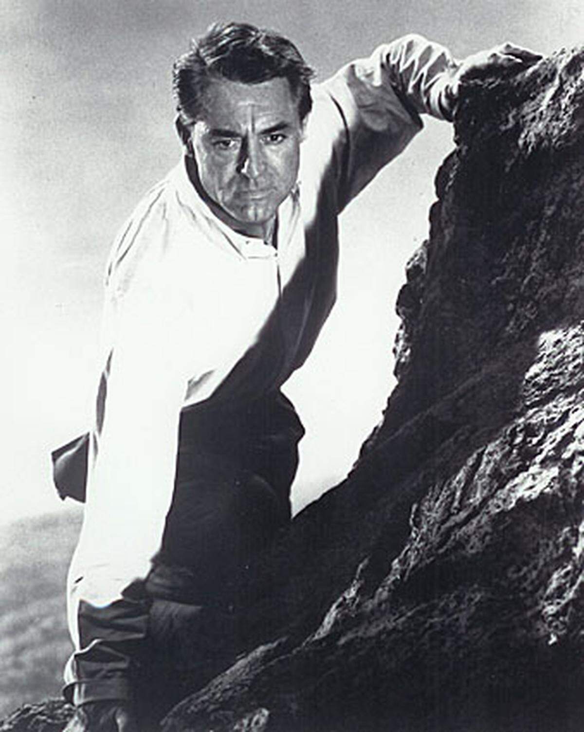 Er legt sofort eine Reihe brisanter zeitpolitischer Spionagethriller nach.  Im Bild: Cary Grant in "Der unsichtbare Dritte" (North by Northwest) (1959)