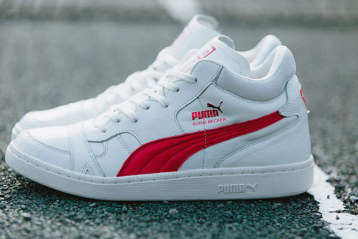 Puma legte den Tennisschuh, den Boris Becker bei seinem Wimbledon-Sieg trug, als Freizeitmodell neu auf.