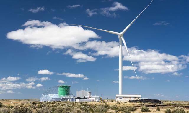 Die jetzt eröffnete E-Fuel-Anlage in Punta Arenas. 2027 sollen hier 400 Windräder stehen