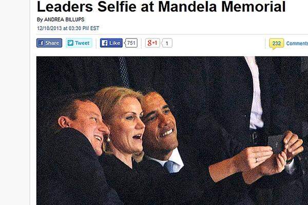 Der Selfie-Trend treibt seltsame Blüten. Selbst Barack Obama hat keinen "Selfie Respect". Ganz im Ernst: Das Bild, das der US-Präsident mit dem britischen Premier David Cameron und der dänischen Premierministerin Helle Thorning-Schmidt bei der Trauerfeier von Nelson Mandela machte, wirkt gegen so manche Instagram-Schnappschüsse eher harmlos.