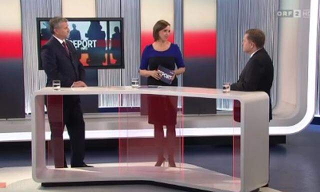 Georg Niedermühlbichler und Werner Amon zu Gast im ORF-''Report''