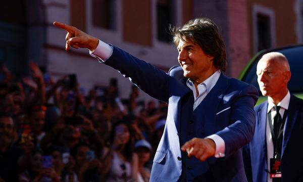 Tom Cruise in Rom zur Weltpremiere des siebenten Film der „Mission: Impossible“-Reihe.