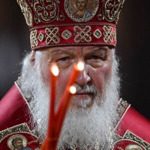 Russia Orthodox Easter 8174135 24.04.2022 Russian Orthodox Patriarch Kirill conducts the Easter service at the Christ T