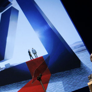 Josef Ackermann, Vorstandschef der Deutschen Bank, auf der Hauptversammlung am 29. Mai 2008 in Frankfurt am Main.