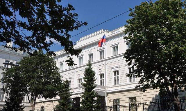 Archivbild aus 2018: Ein Blick auf die russische Botschaft in Wien.