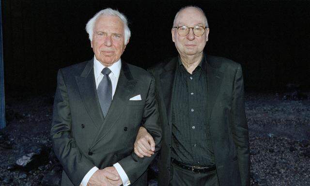 Arm in Arm: Ioan Holender und Aribert Reimann.