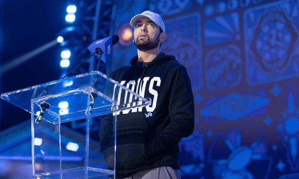 Eminem beim NFL-Draf am 25. April 