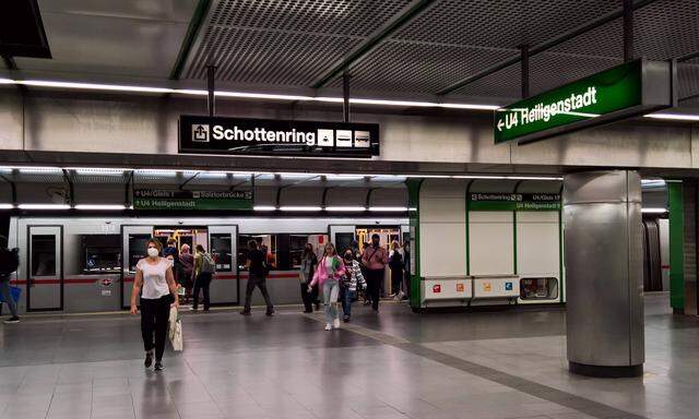 Die Station Schottenring ist in den kommenden vier Tagen Endstation der U4 in Richtung Heiligenstadt.