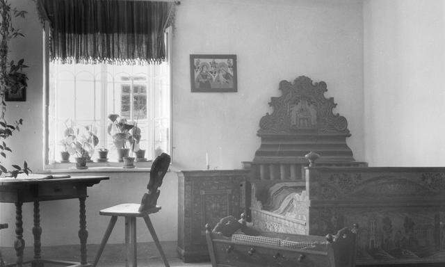 Anton Bruckners Geburtszimmer in der Lehrerwohnung der Schule von Ansfelden. 