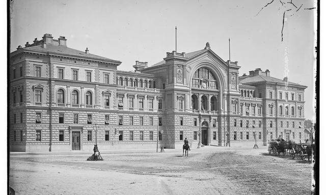 Der Nordwestbahnhof um 1873              